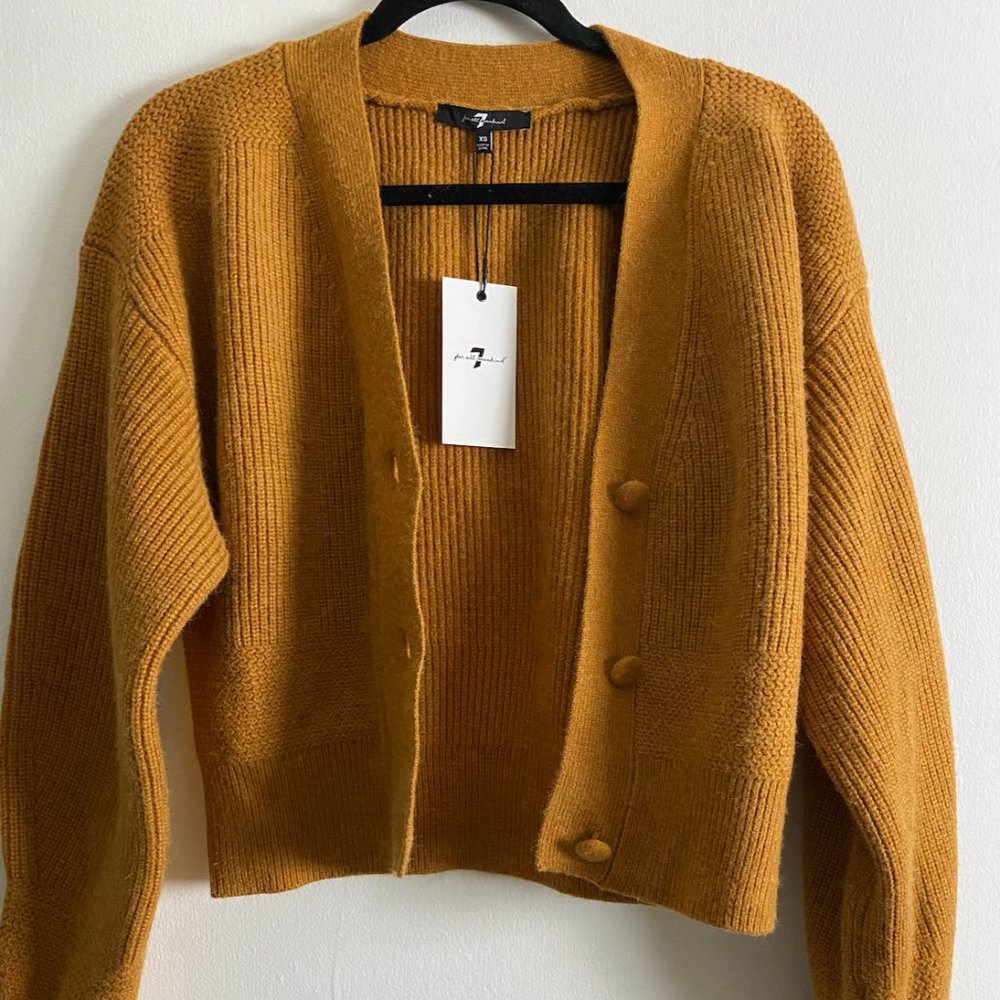 7 For All Mankind Cropped Sweater